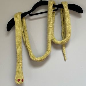 Snake skinny scarf
